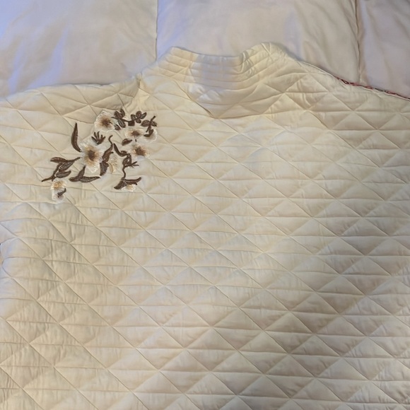 POL boutique Med Floral Embroidered Medium Jacket Wrap Sz M grandmacore - Picture 7 of 14